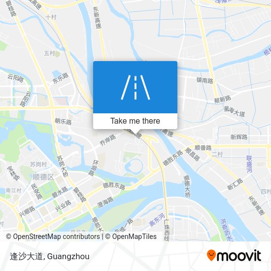 逢沙大道 map