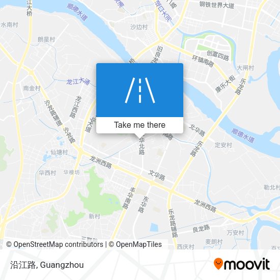 沿江路 map