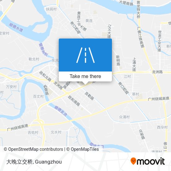 大晚立交桥 map