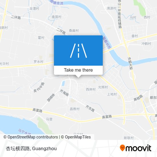 杏坛横四路 map