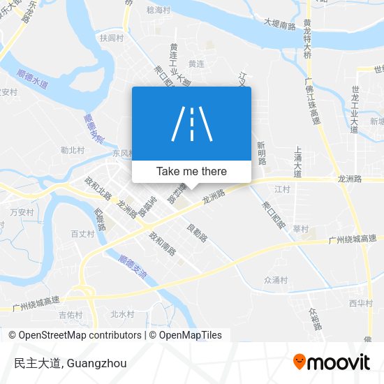 民主大道 map