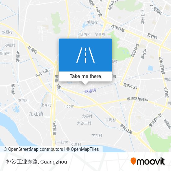 排沙工业东路 map