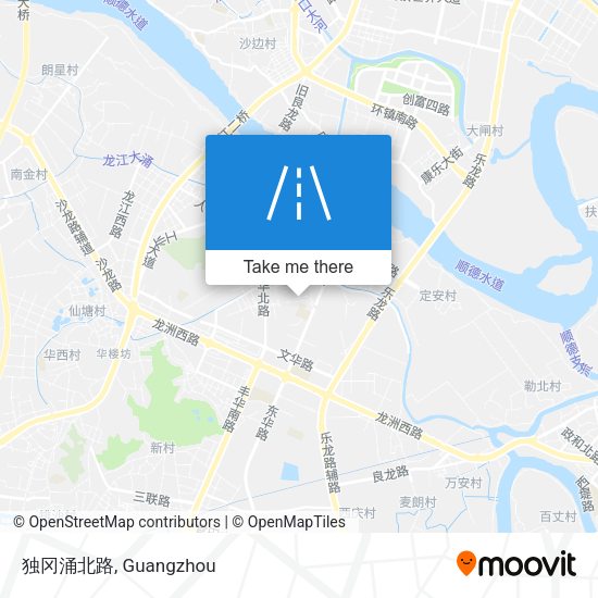 独冈涌北路 map