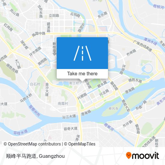 顺峰半马跑道 map