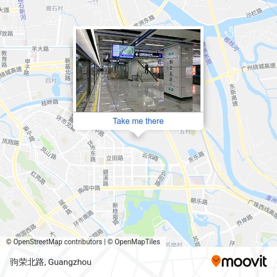 驹荣北路 map