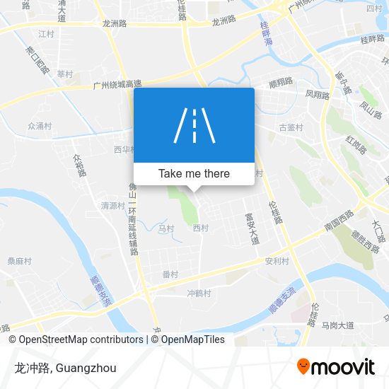 龙冲路 map