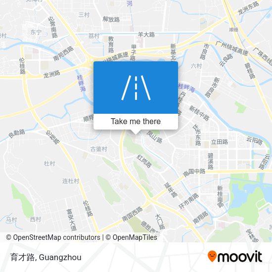 育才路 map
