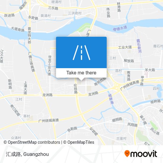 汇成路 map