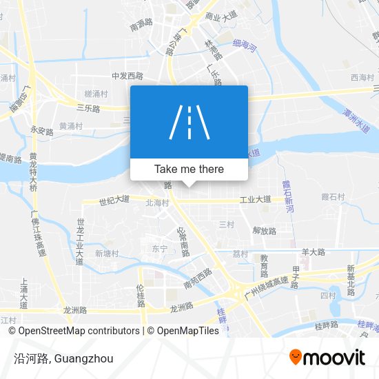 沿河路 map
