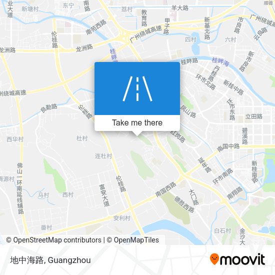 地中海路 map