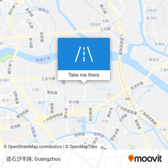 霞石沙羊路 map