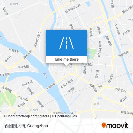 西洲围大街 map