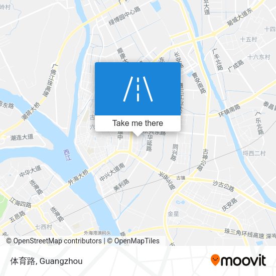 体育路 map