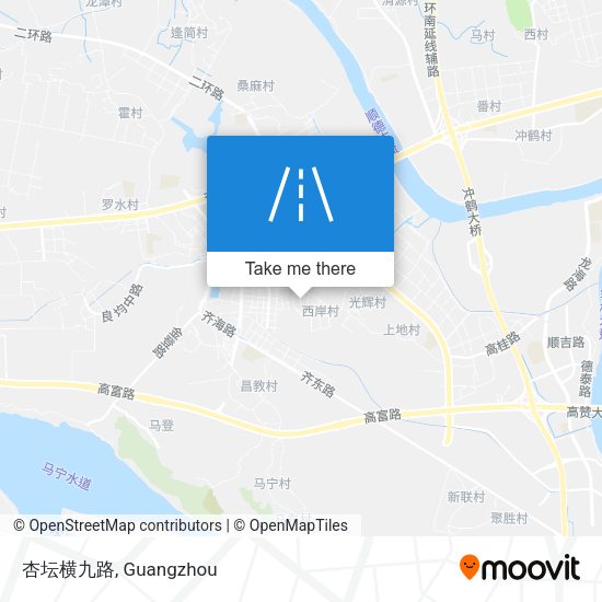 杏坛横九路 map