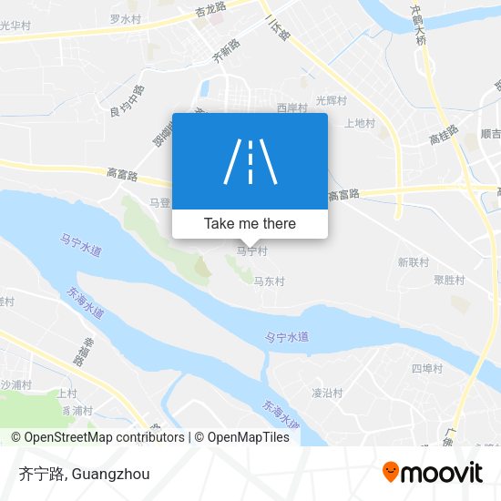 齐宁路 map