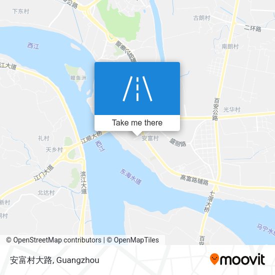 安富村大路 map