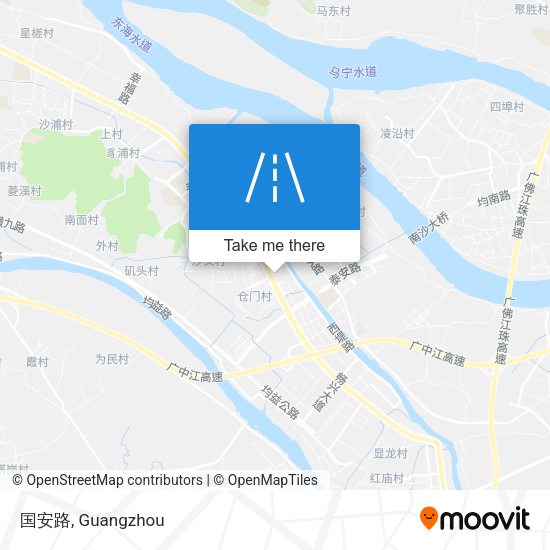 国安路 map