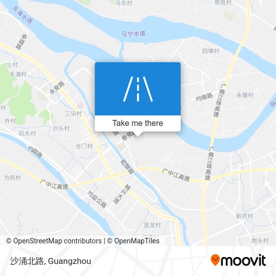 沙涌北路 map