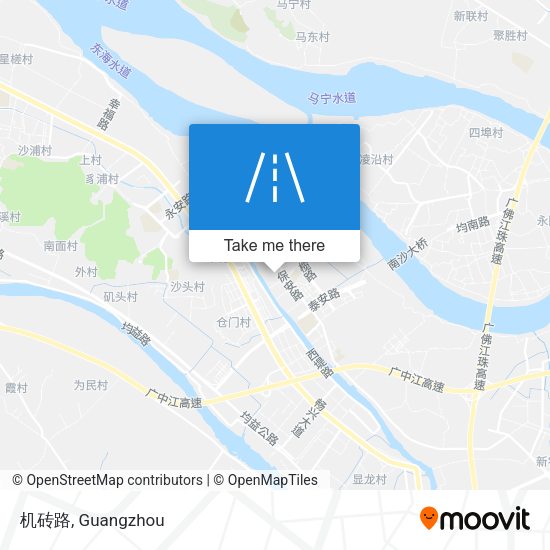 机砖路 map