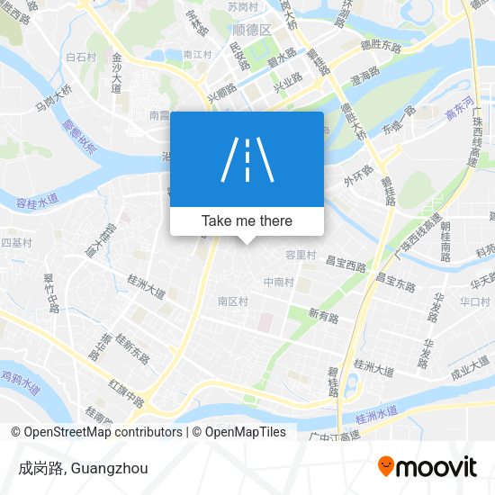 成岗路 map