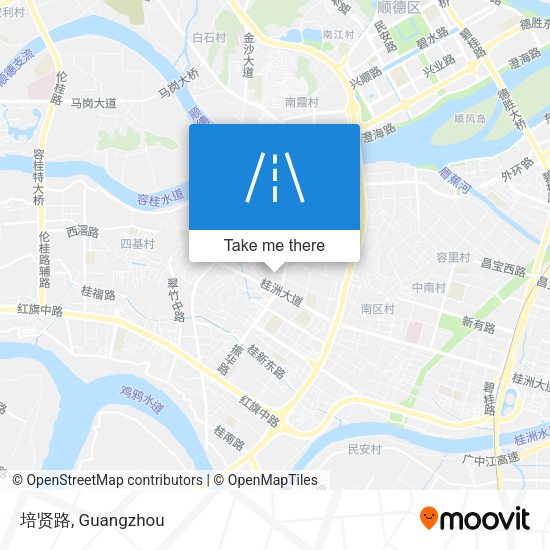 培贤路 map