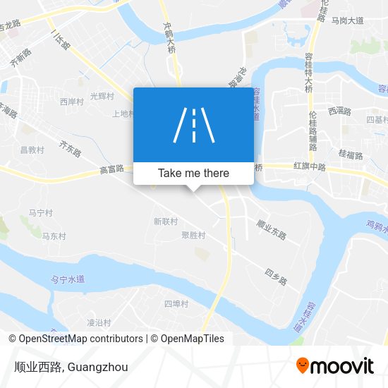 顺业西路 map