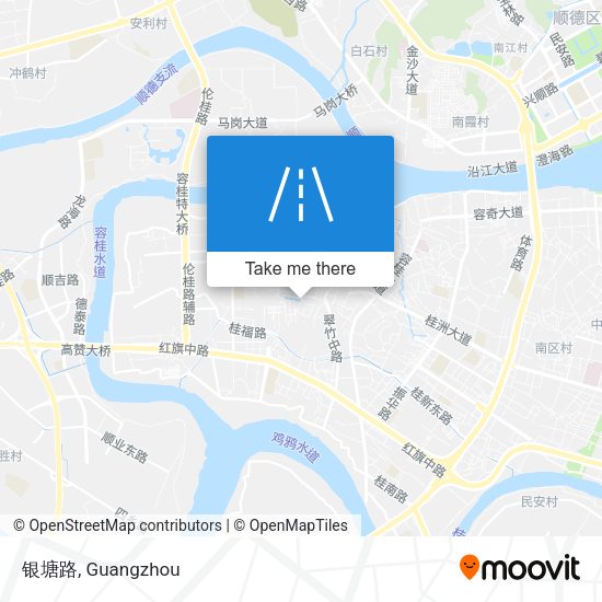 银塘路 map