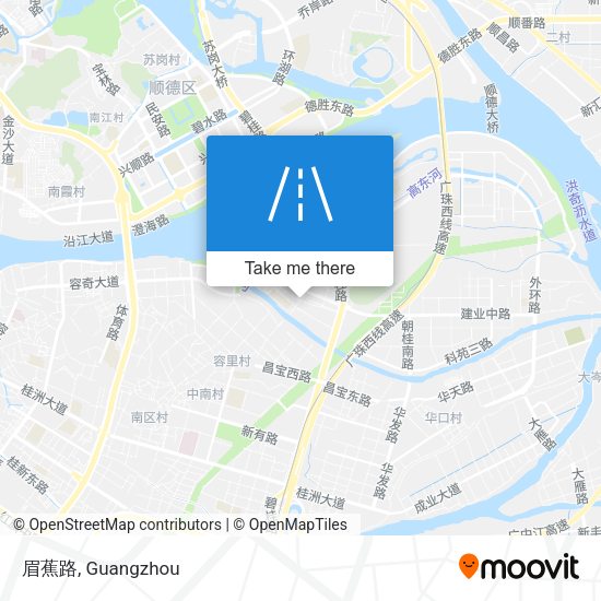 眉蕉路 map