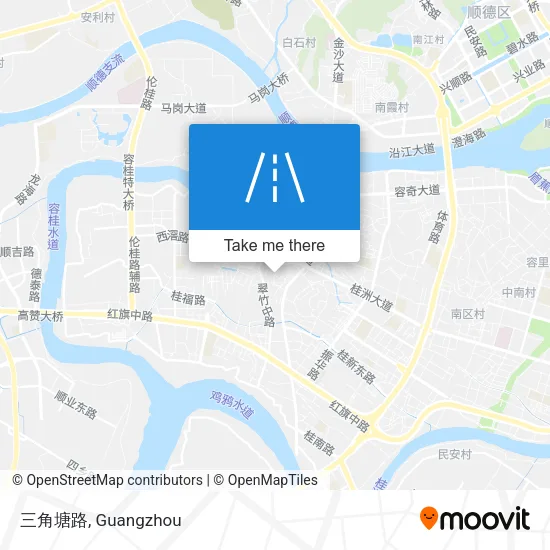 三角塘路 map