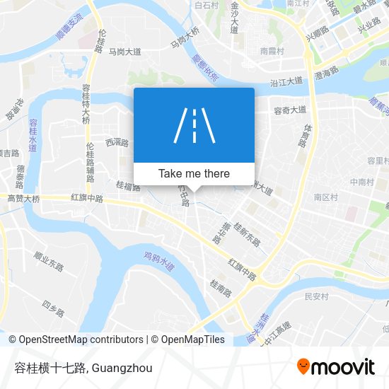 容桂横十七路 map