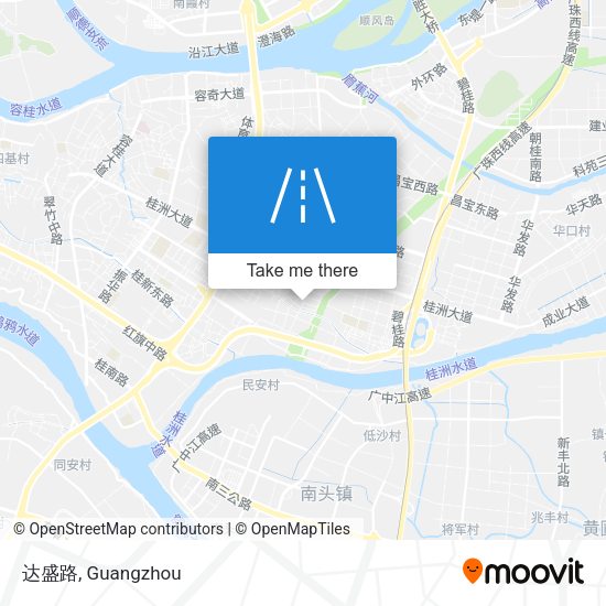 达盛路 map