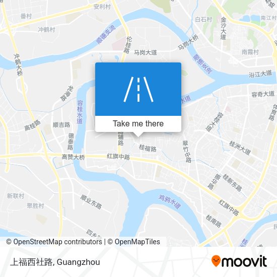 上福西社路 map