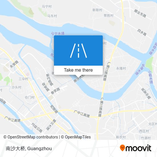 南沙大桥 map
