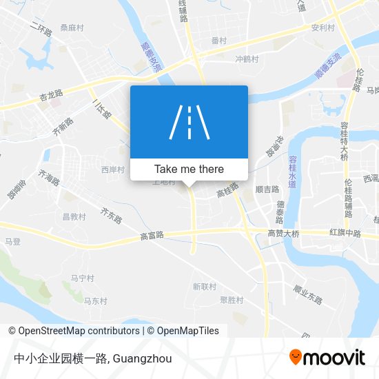 中小企业园横一路 map