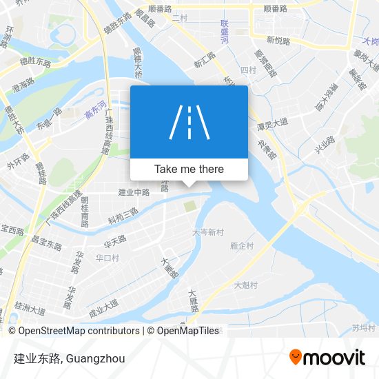 建业东路 map