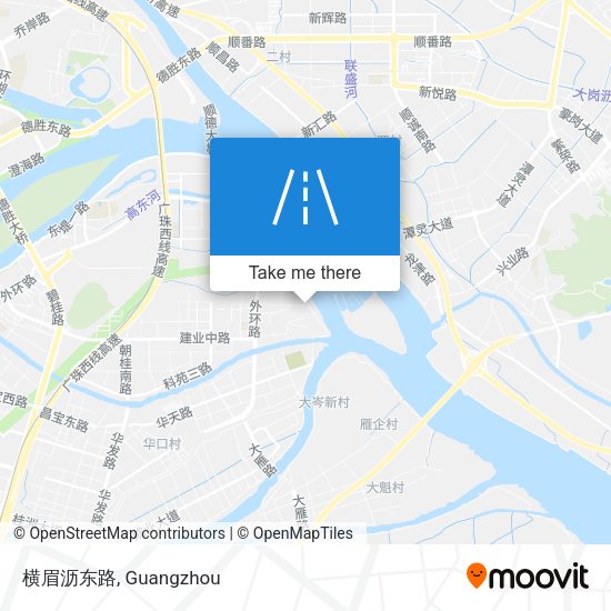 横眉沥东路 map