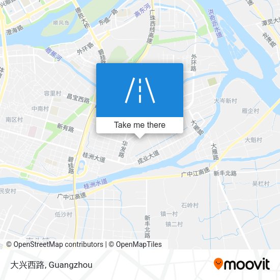 大兴西路 map