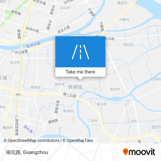 南坑路 map