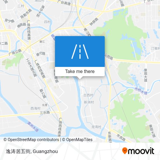 逸涛居五街 map