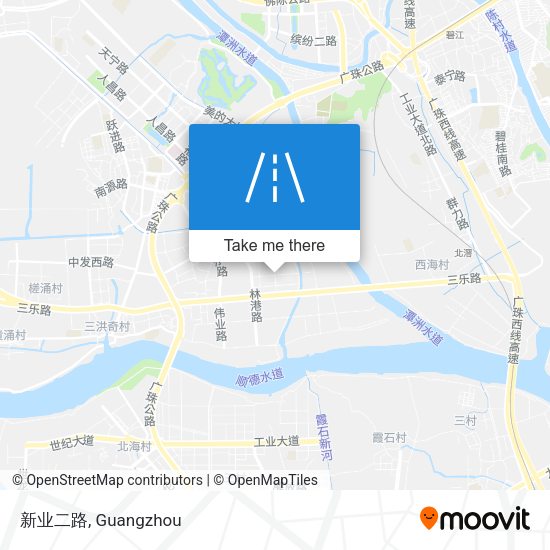 新业二路 map
