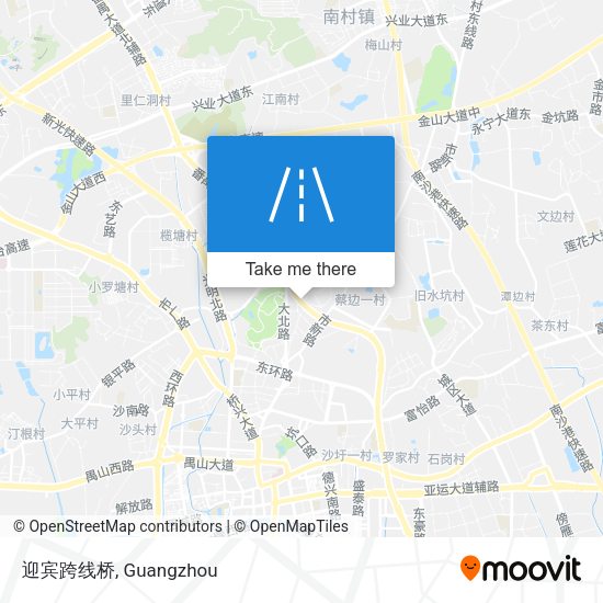 迎宾跨线桥 map