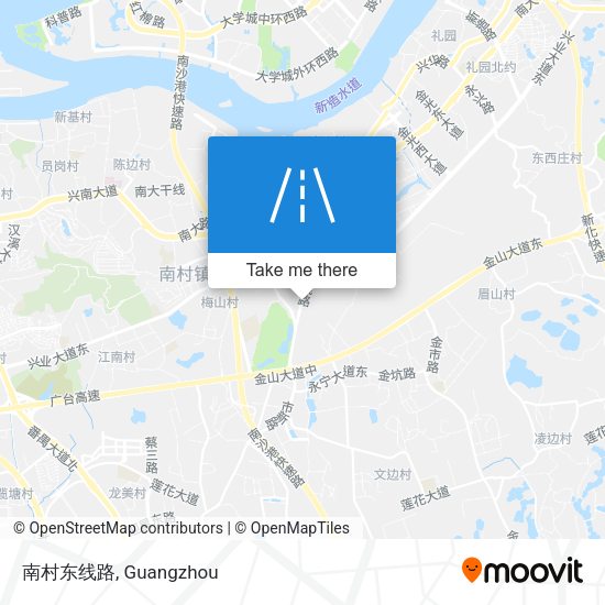 南村东线路 map
