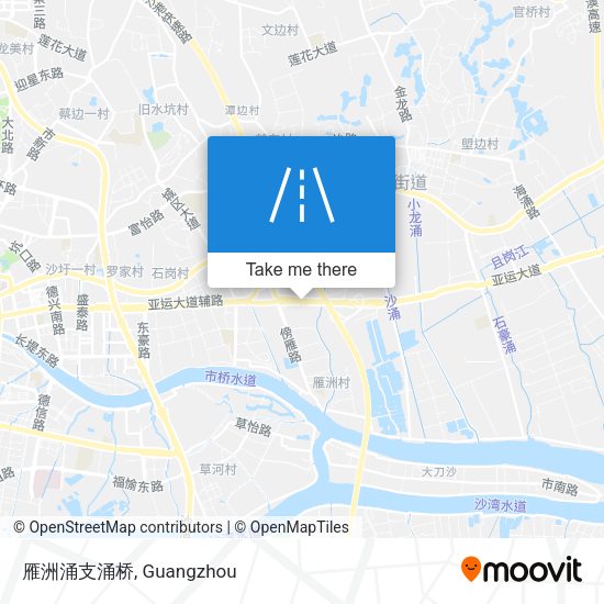 雁洲涌支涌桥 map