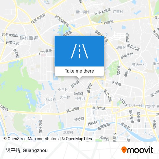 银平路 map