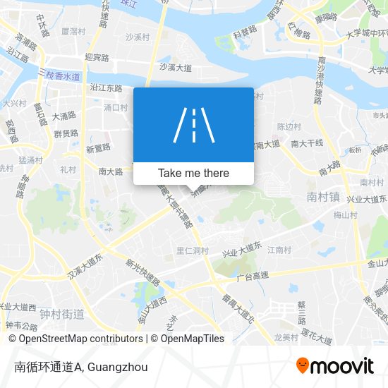 南循环通道A map