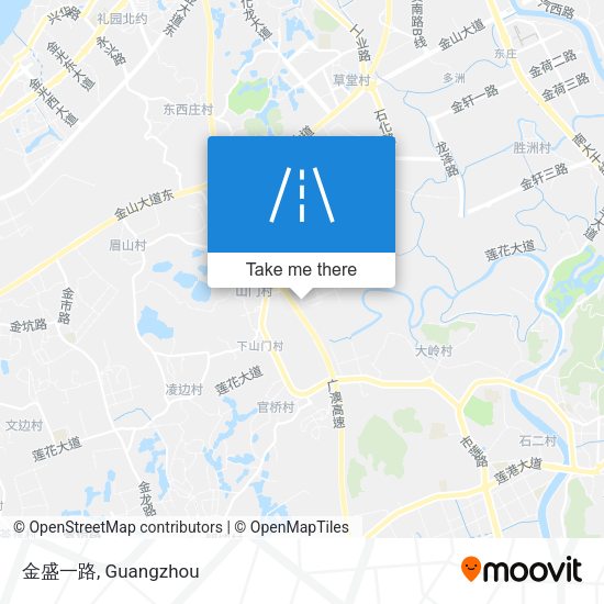 金盛一路 map