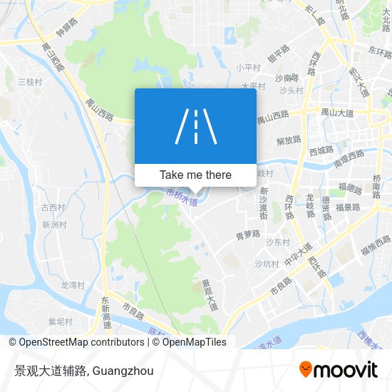 景观大道辅路 map
