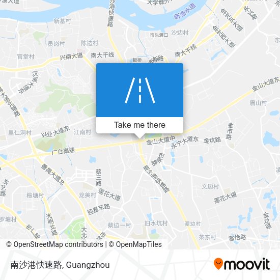 南沙港快速路 map