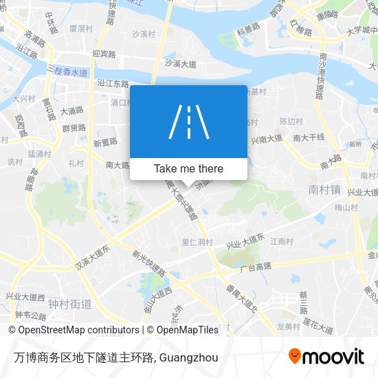 万博商务区地下隧道主环路 map