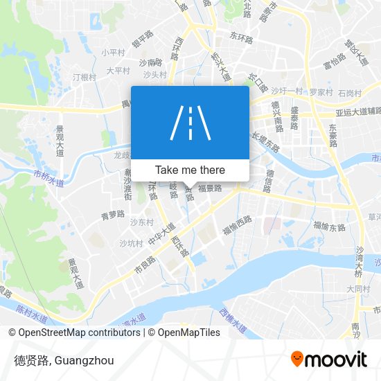 德贤路 map